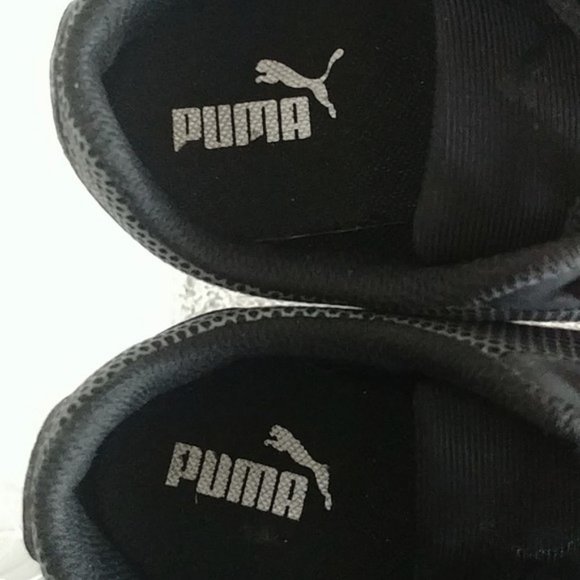 PUMA Black and Silver Athletic Shoes sz 7.5 - Picture 7 of 10